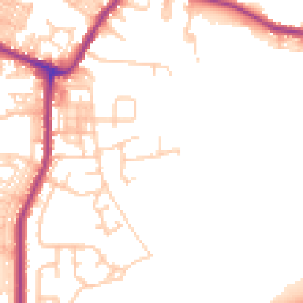 Daytime road noise heatmap for WN7 3DB