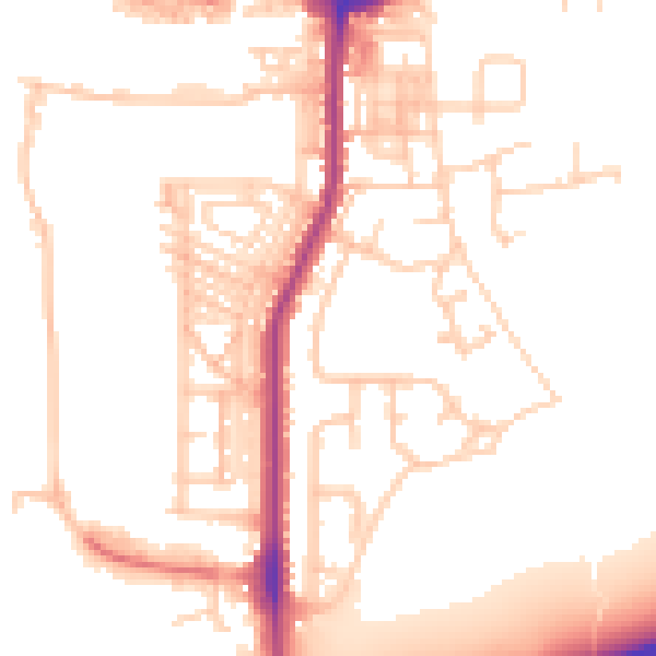 Daytime road noise heatmap for WN7 3DN
