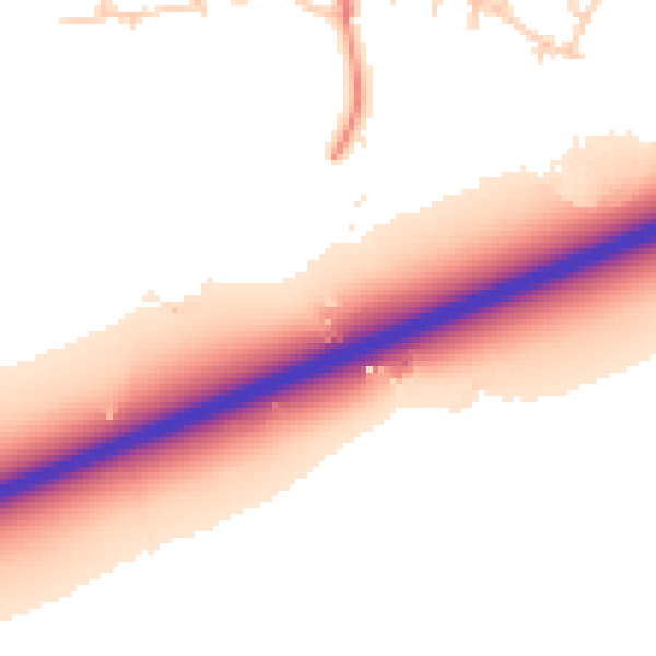 Daytime road noise heatmap for WN7 3RX
