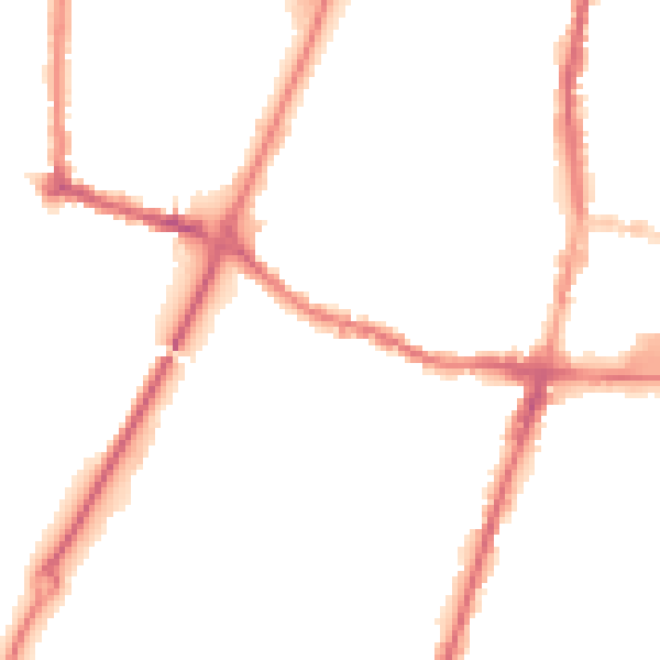 Night-time road noise heatmap for WN7 4DW