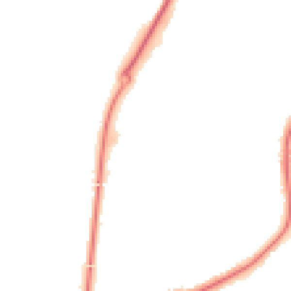 Night-time road noise heatmap for WN7 4JY