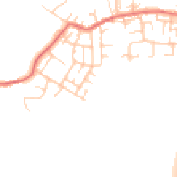 Daytime road noise heatmap for WN7 4QQ