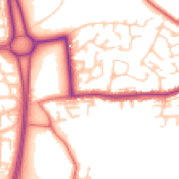 Daytime road noise heatmap for WN8 0AB