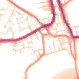 Daytime road noise heatmap for WN8 0AJ