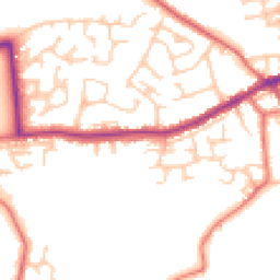 Daytime road noise heatmap for WN8 0AL