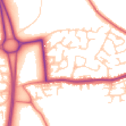 Daytime road noise heatmap for WN8 0AU