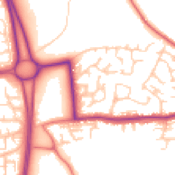Daytime road noise heatmap for WN8 0AX
