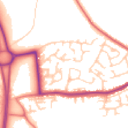 Daytime road noise heatmap for WN8 0BD