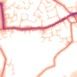 Daytime road noise heatmap for WN8 0BJ