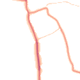 Daytime road noise heatmap for WN8 0BT