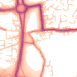 Daytime road noise heatmap for WN8 0DB