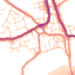 Daytime road noise heatmap for WN8 0DU