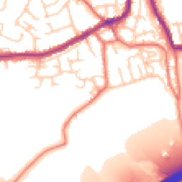 Daytime road noise heatmap for WN8 0DW