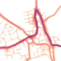 Daytime road noise heatmap for WN8 0HL