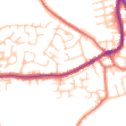 Daytime road noise heatmap for WN8 0HT