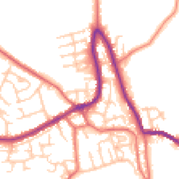 Daytime road noise heatmap for WN8 0HW