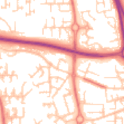 Daytime road noise heatmap for WN8 0JF