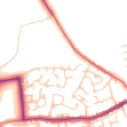 Daytime road noise heatmap for WN8 0JH