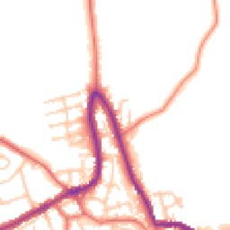 Daytime road noise heatmap for WN8 0LH