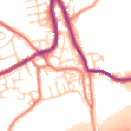 Daytime road noise heatmap for WN8 0NP
