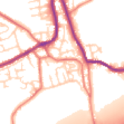 Daytime road noise heatmap for WN8 0NR