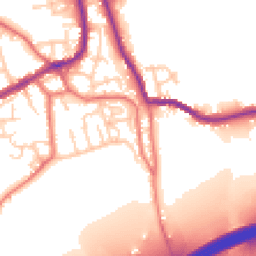 Daytime road noise heatmap for WN8 0NT