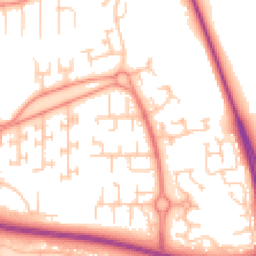 Daytime road noise heatmap for WN8 6AW