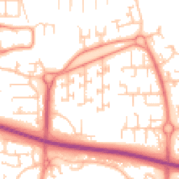Daytime road noise heatmap for WN8 6DA