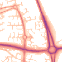 Daytime road noise heatmap for WN8 6DU