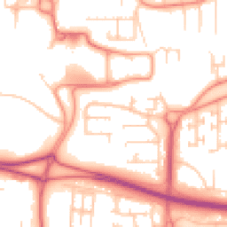 Daytime road noise heatmap for WN8 6EB