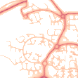 Daytime road noise heatmap for WN8 6QR