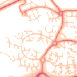 Daytime road noise heatmap for WN8 6SW