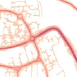 Daytime road noise heatmap for WN8 6US