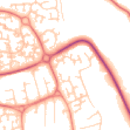 Daytime road noise heatmap for WN8 6UT