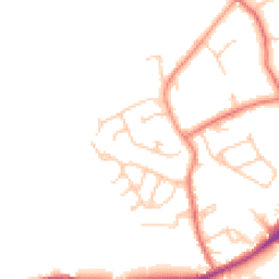 Daytime road noise heatmap for WN8 7DJ
