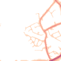 Daytime road noise heatmap for WN8 7DL