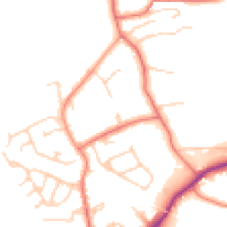 Daytime road noise heatmap for WN8 7HH