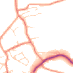 Daytime road noise heatmap for WN8 7HP