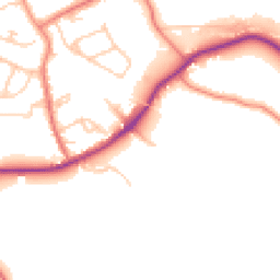 Daytime road noise heatmap for WN8 7HZ