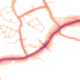 Daytime road noise heatmap for WN8 7JJ