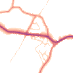 Daytime road noise heatmap for WN8 7LD