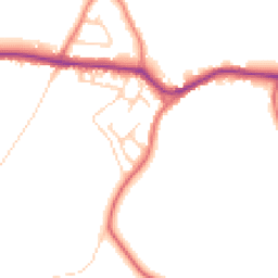 Daytime road noise heatmap for WN8 7NA