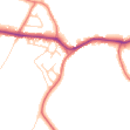 Daytime road noise heatmap for WN8 7ND