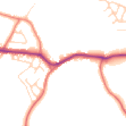 Daytime road noise heatmap for WN8 7NF