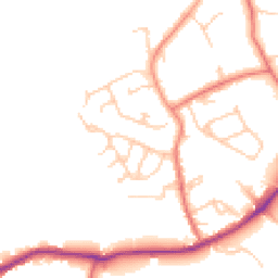 Daytime road noise heatmap for WN8 7PB
