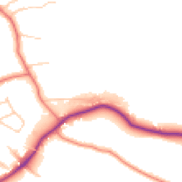 Daytime road noise heatmap for WN8 7TA