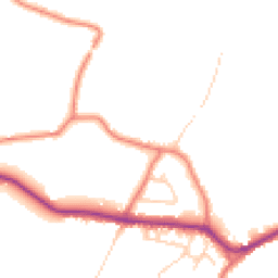 Daytime road noise heatmap for WN8 7UW