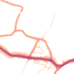Daytime road noise heatmap for WN8 7UY