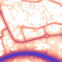 Daytime road noise heatmap for WN8 8AN