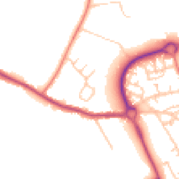 Daytime road noise heatmap for WN8 8AS